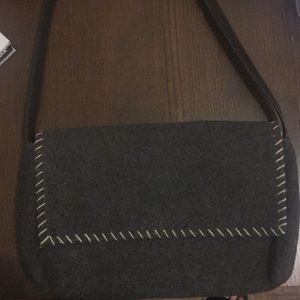 Fleece short shoulder bag